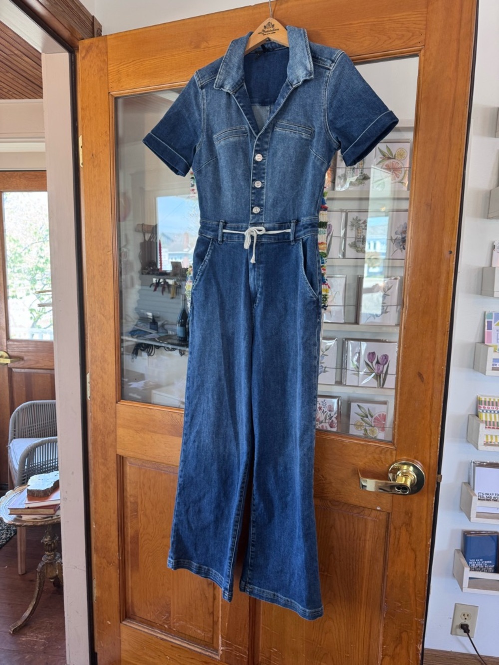 PAIGE Dark Blue Denim Jumpsuit Size 2